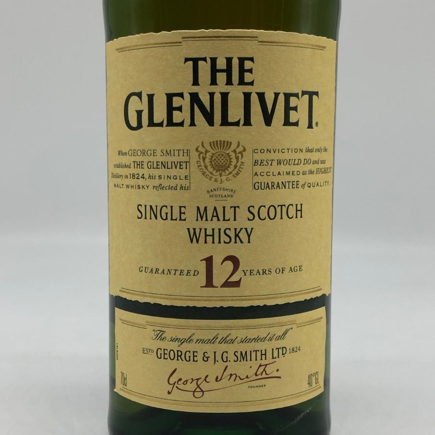 グレンリベット 12年 旧ボトル 700ml 40%【W0】 オールドボトル グレン
