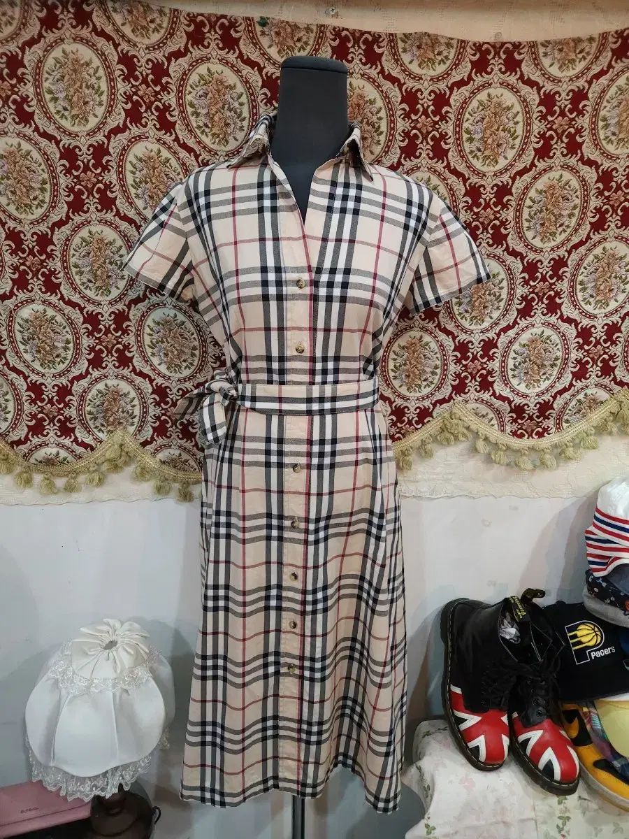 BURBERRY バーバリー ロンドン ノヴァチェック シャツ ワンピース
