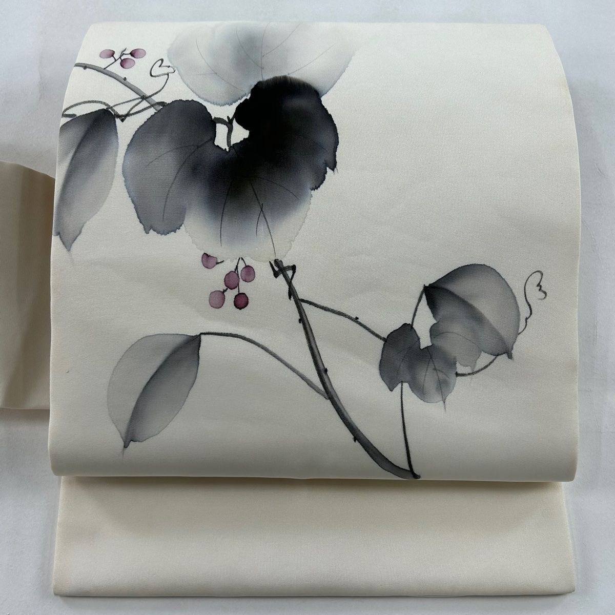 名古屋帯 美品 優品 落款 葡萄 金彩 クリーム 正絹 【中古】 - メルカリ