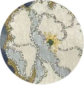 豪華絢爛綺麗美品長さ451cm金ボタン菊綴正絹洒落帯 豪華絢爛綺麗美品長さ451cm金ボタン菊綴正絹洒落帯