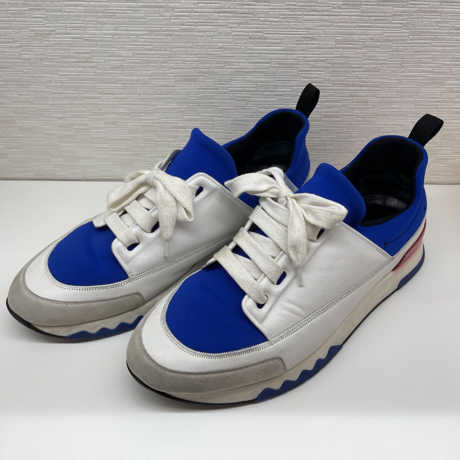 エルメス メンズシューズ　スニーカー　レザースェードコンビ　Hロゴパンチング　サイズ40 日本サイズ25センチ