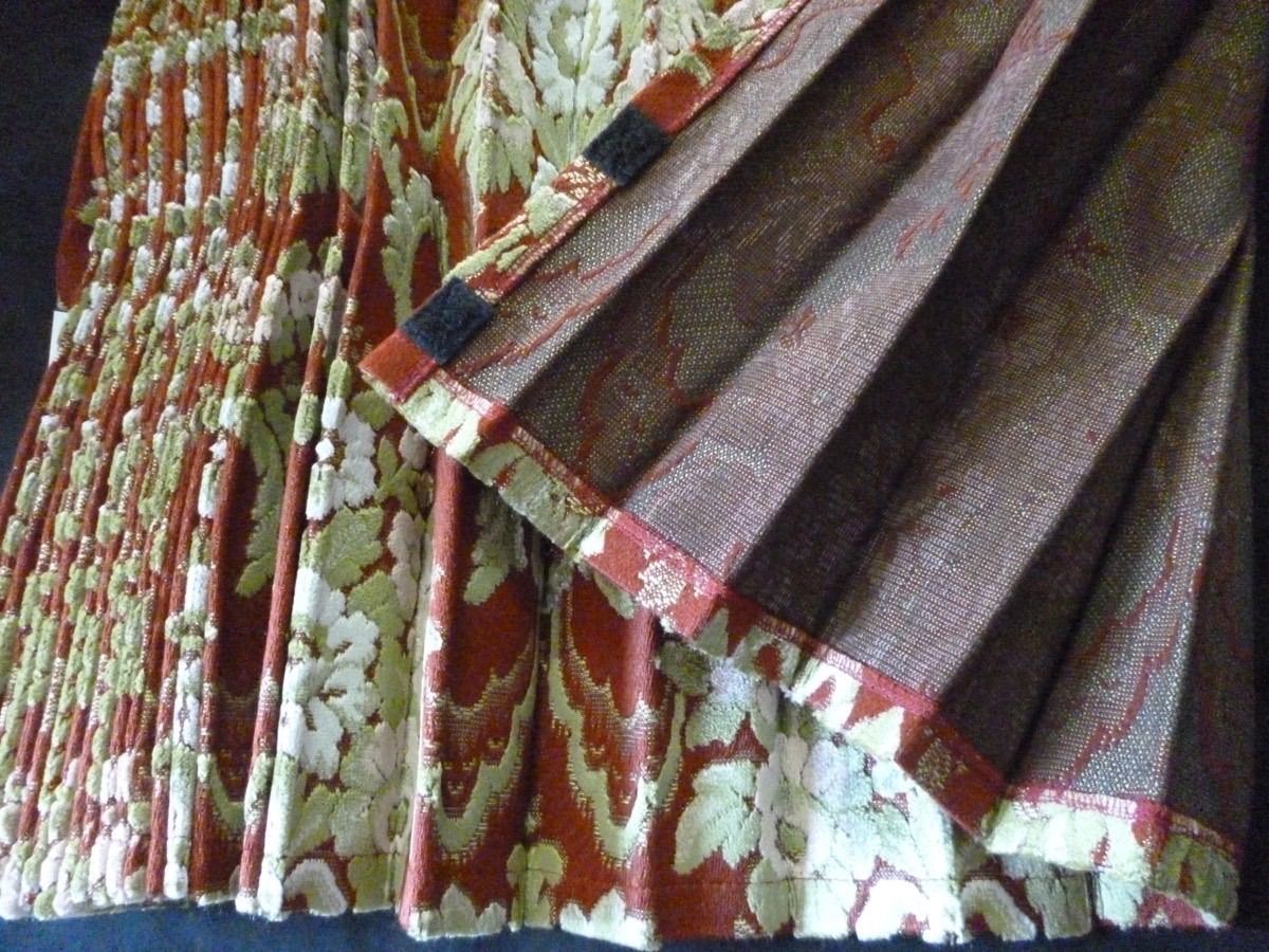 仮眠カーテン 花かご ワイン 新品 金華山 仮眠カーテン 花かご