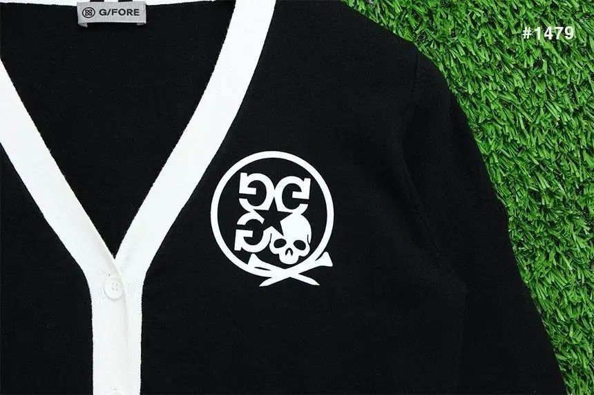 スカルロゴ ベーシックカーディガン