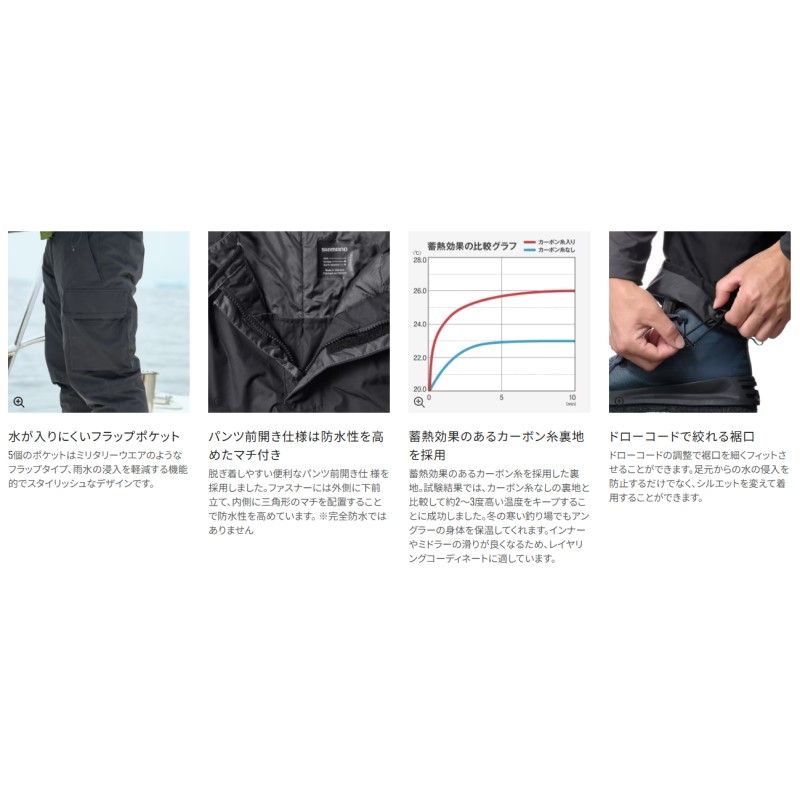  RB 035 Y ES インサレーション パンツ 03 XL カーキ 防寒着 防寒ウェア フィッシングパンツ ウェア