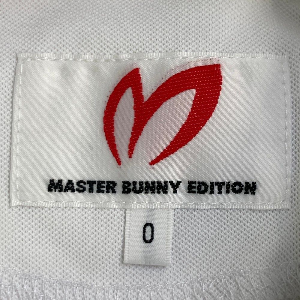 サイズ：0 MASTER BUNNY EDITION マスターバニーエディション 2024年 半袖ポロシャツ  ホワイト系 [240101440888] ゴルフウェア レディース ストスト サイズ：0 MASTER BUNNY EDITION マスターバニーエディション
