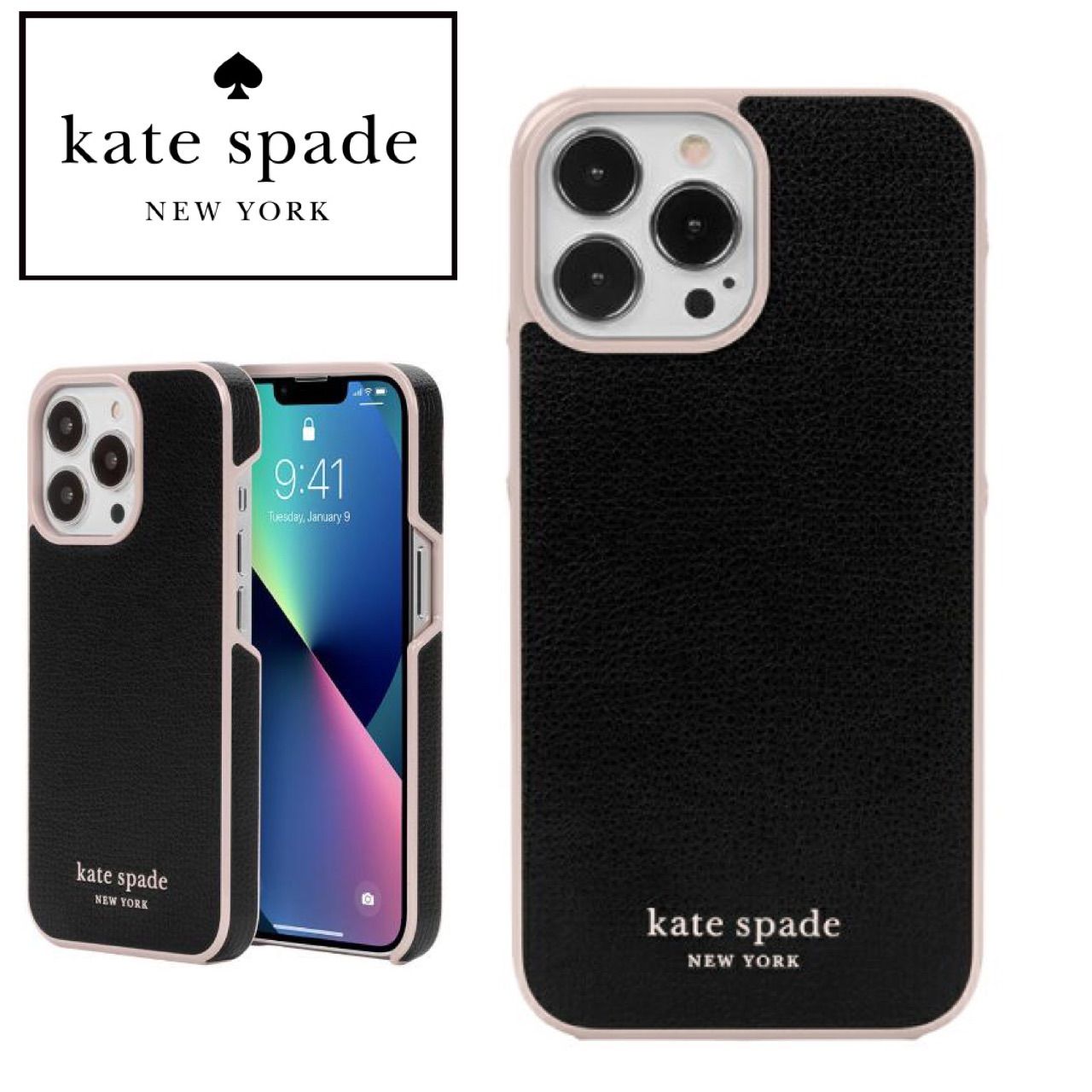 新品⭐︎ブラック iPhone13 シリーズ おしゃれ kate spade - kentパパ