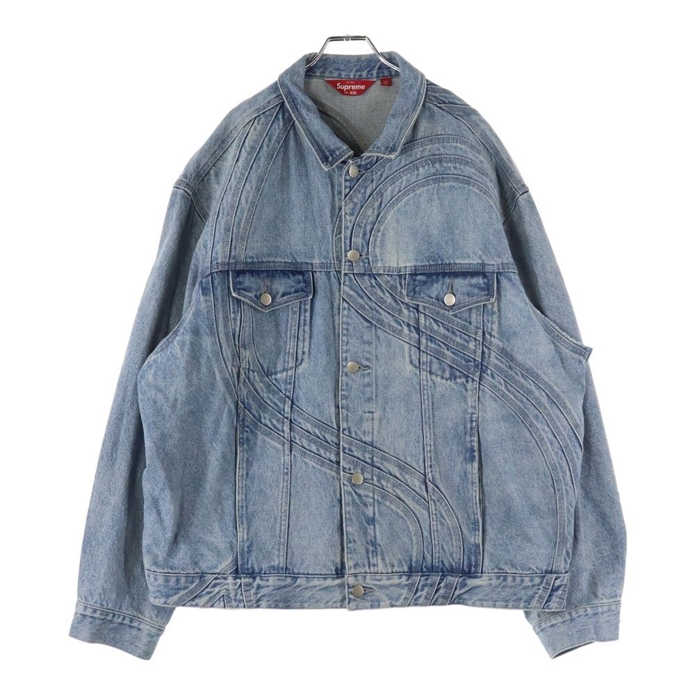 SUPREME (シュプリーム) 24SS S Logo Denim Trucker Jacket Sロゴ