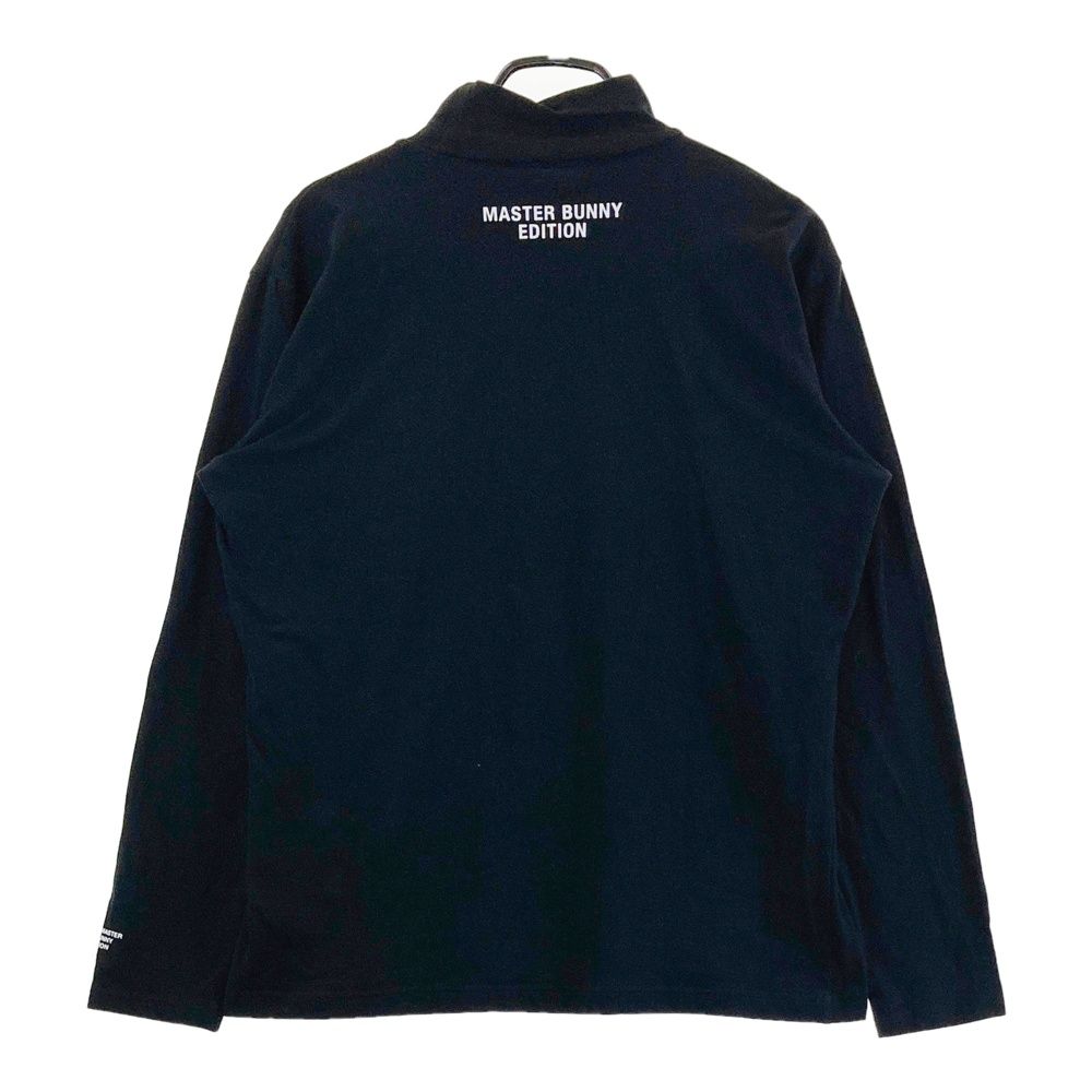 マスターバニーエディション　モックネック　1 ブラック　バックプリント マスターバニーエディション モックネック 1 ブラック バックプリント