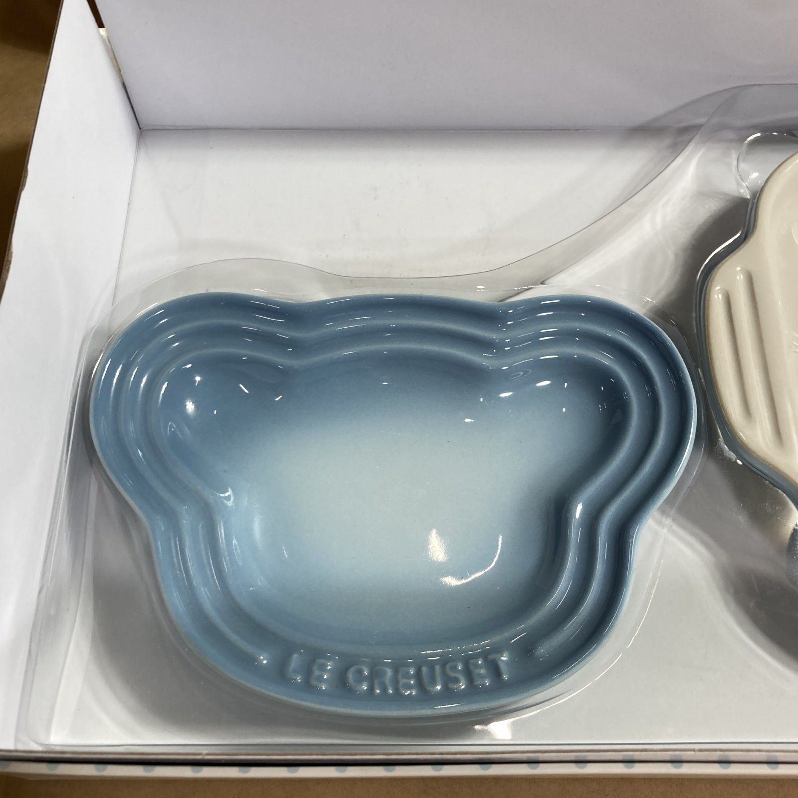 【未使用】ル・クルーゼ セット お食い初め 離乳食 ブルー 7点セット Le Creuset ル・クルーゼ お食い初め 食器セット 7点セット