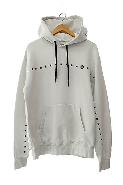 【MONCLER】パーカー バックプリント 藤原ヒロシ FRGMT ホワイト モンクレール MONCLER ×FRAGMENT FRGMT フラグメント HIROSHI