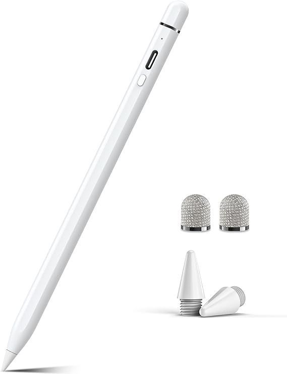 在庫処分Adrawpen タッチペン iPad ペン2023年最新型 POMペン先&frasl;導電繊維ペン先 2in1 スタイラスペン 高感度 高精度  傾き感知 磁気吸着 パームリジェクション付き USB-C充電式 iPad&frasl;iPad Air&frasl;iPad