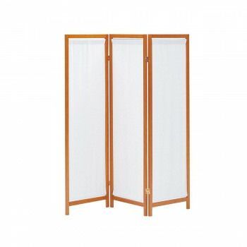 弘益 KOEKI UTILITY 木製スクリーン 帆布 3連 ブラウン HT3BR