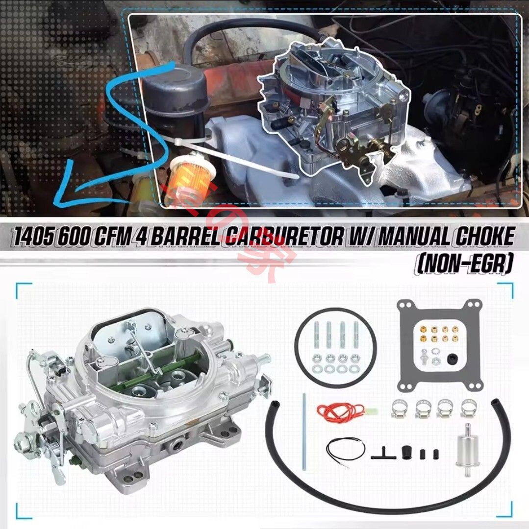 高品質 キャブレター 1405 600 cfm マニュアルチョーク 4バレル シボレー ビックブロック 396 502ci 交換部品 エンジン FFCRYSTALESIA_COM
