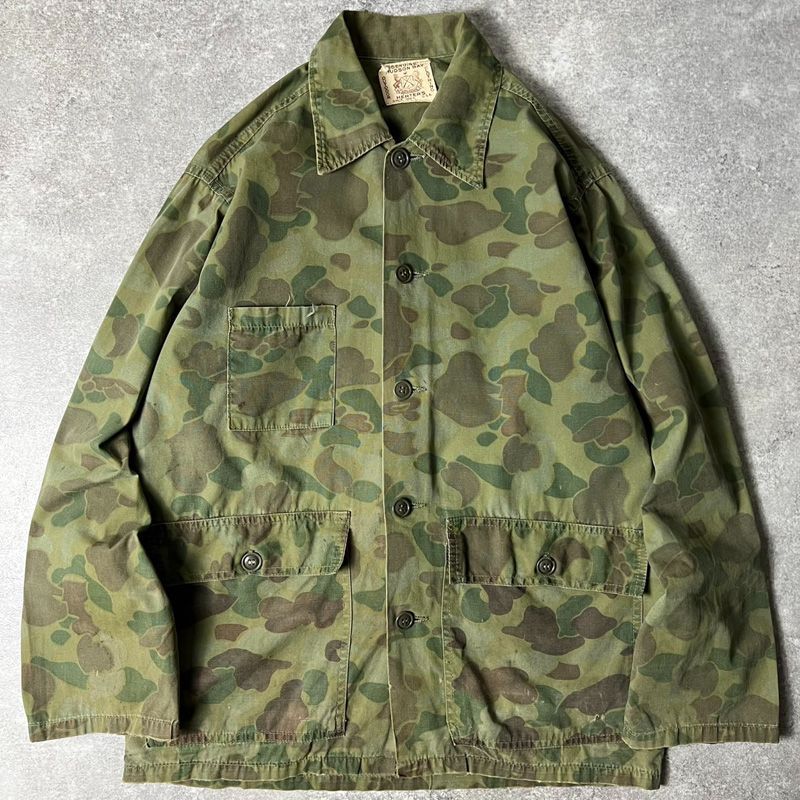 60s ダックハンターカモ ハンティングジャケット 60s KAMO Thin Cotton Duck Hunter Camo Hunting Jacket 60年代