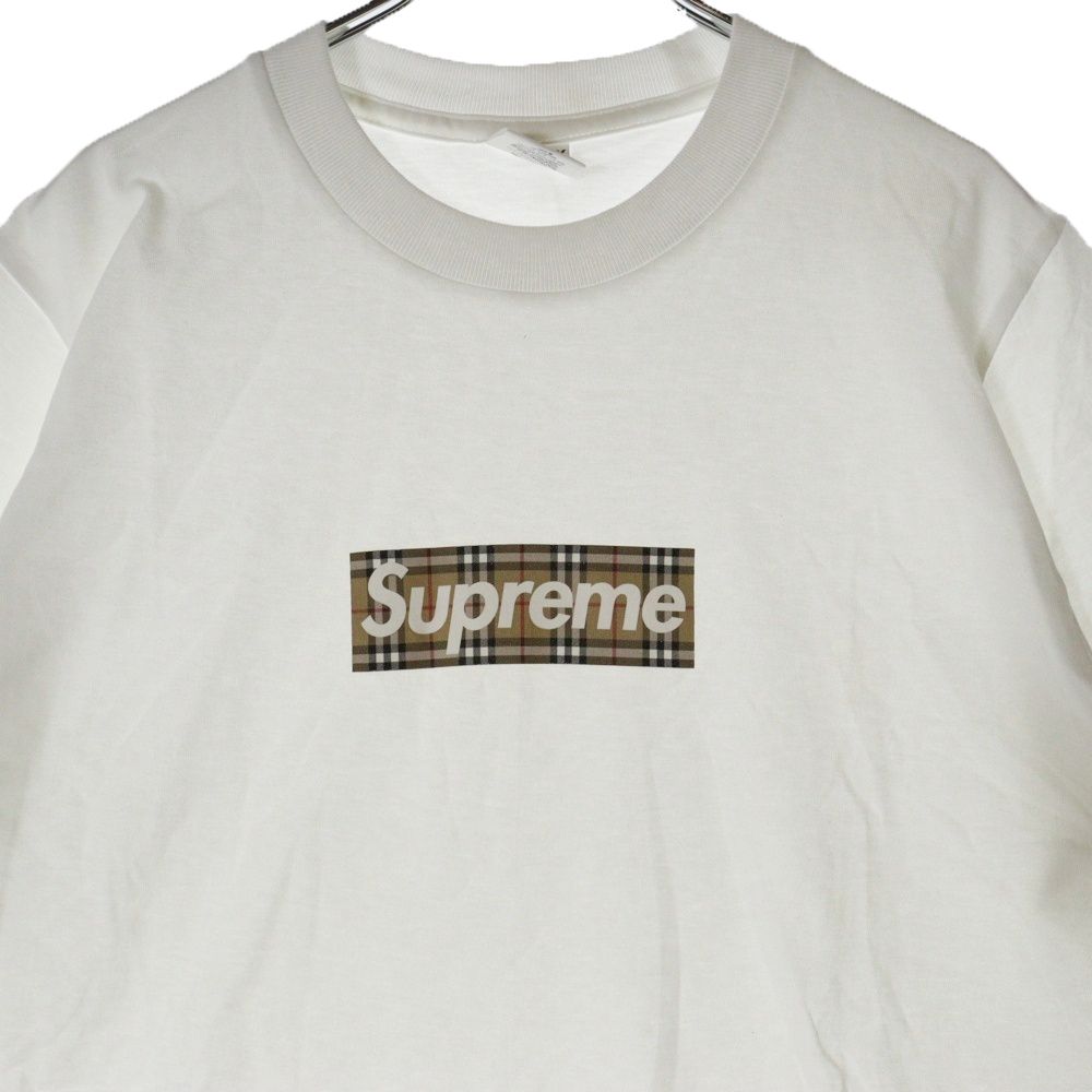 SUPREME (シュプリーム) 22SS × Burberry Box Logo Tee