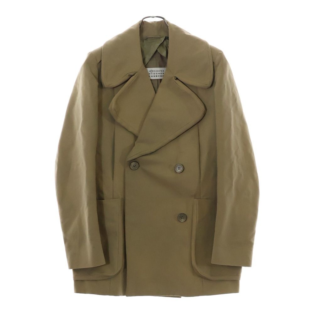 【MM6】マルタンマルジェラ ショート ダッフル ジャケット ベージュ M Martin Margiela 1 (マルタンマルジェラ) 08AW 2ポケット