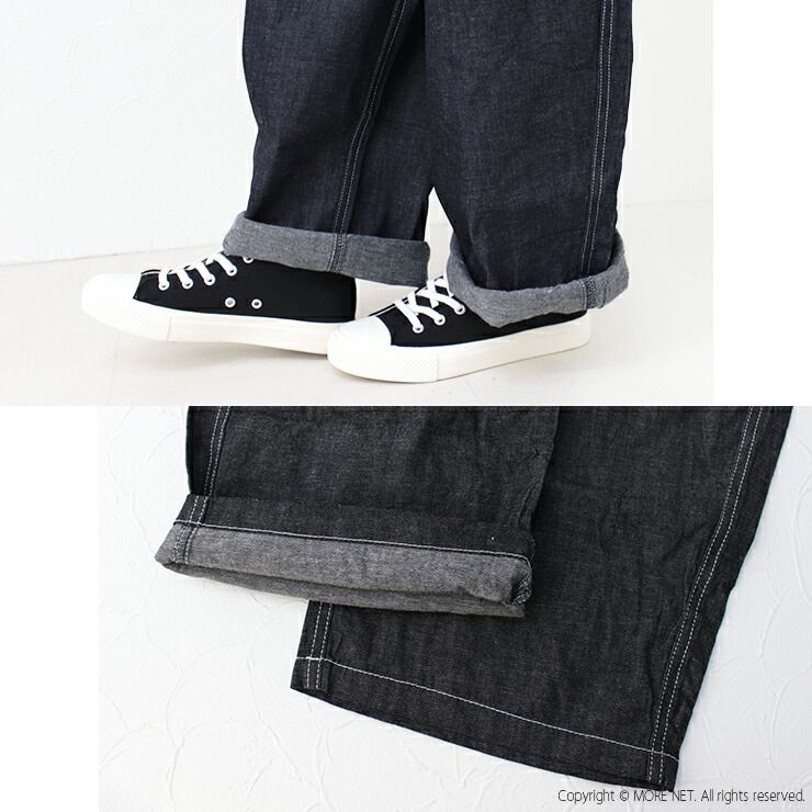 ご注文期待 致します! ナル NARU 8オンスムラデニムノッポパンツ 641800 641800BE ワイドパンツ ロング丈 無地 レディース 2025秋冬 この夏最後のチャンス！