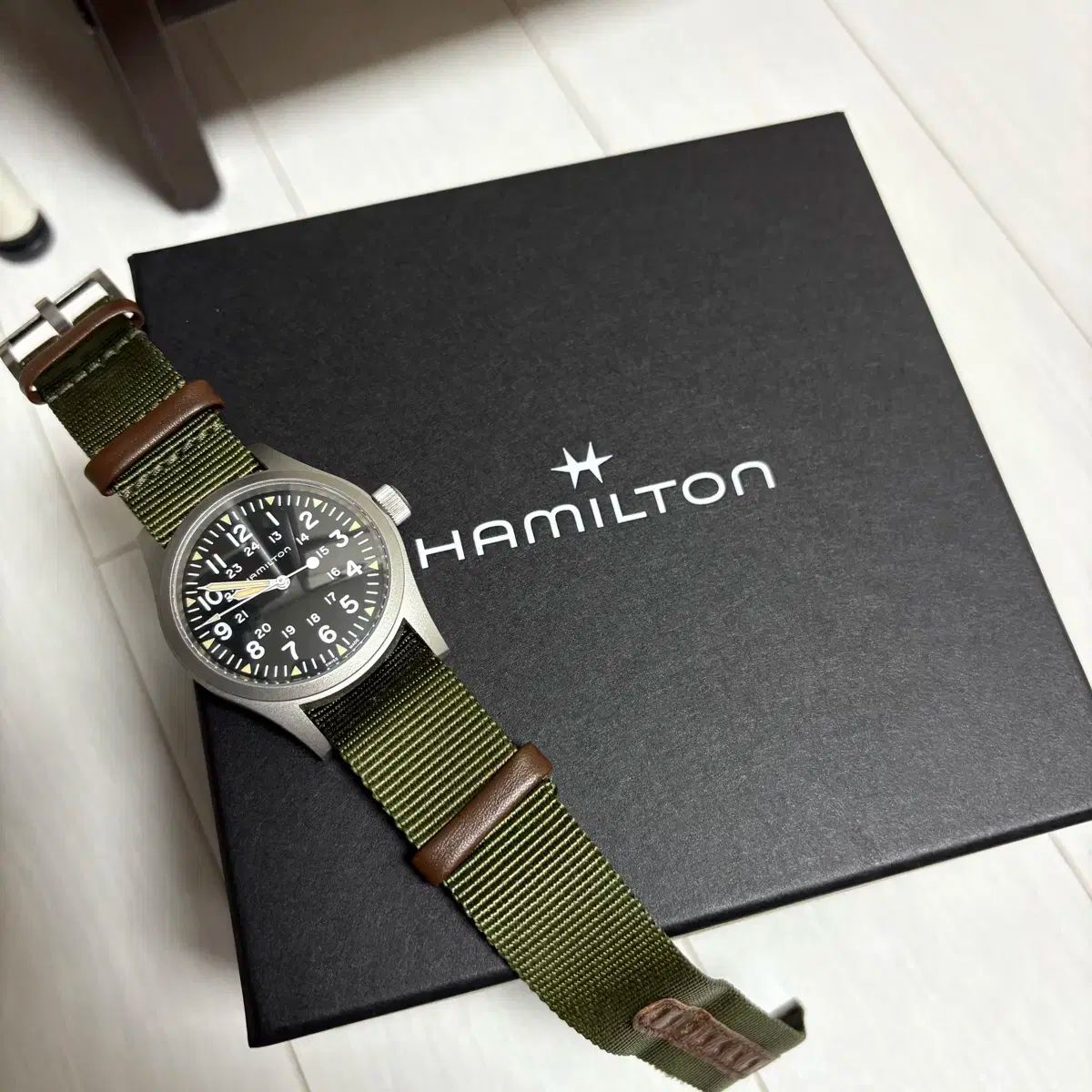 ハミルトン 腕時計 メンズ カーキ フィールド 38mm 手巻き H69439931