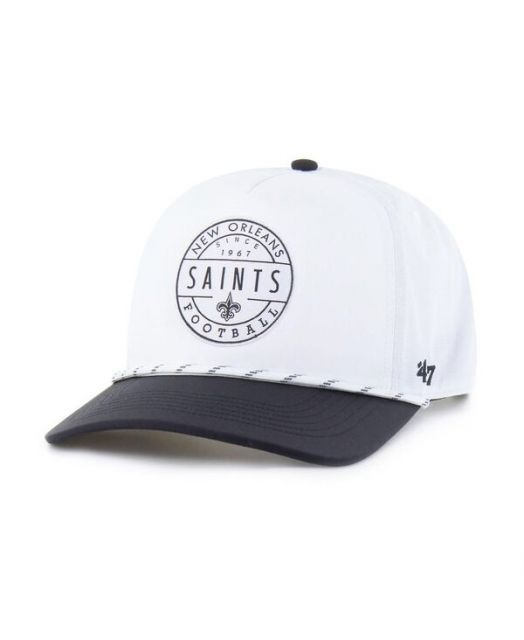 送料無料 47ブランド メンズ 帽子 アクセサリー Men s White|Black New Orleans Saints Suburbia Hitch Two-Tone Adjustable Hat White Black