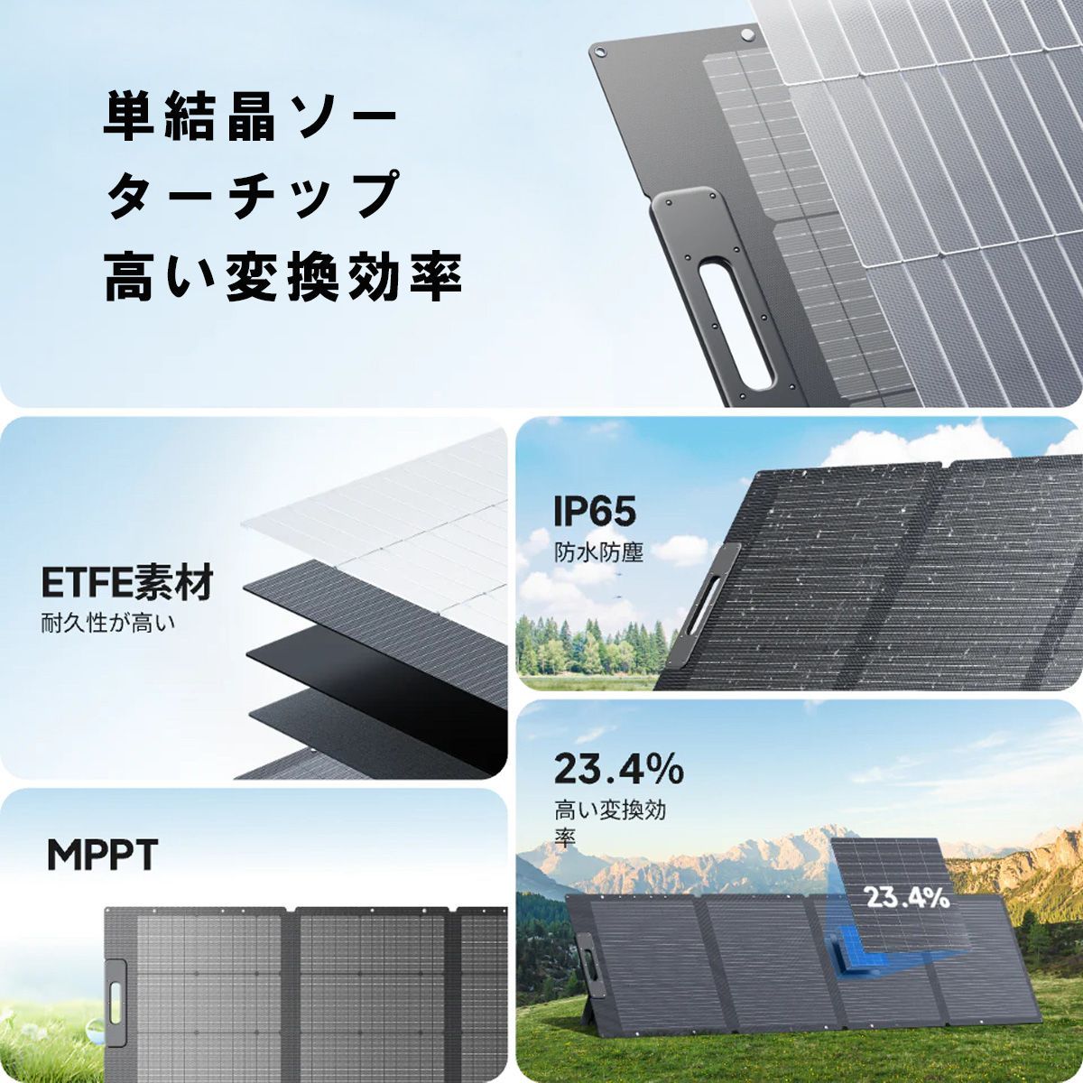 ☆週末セール 3台限定☆ 12ヶ月保証 BLUETTI PV200 ソーラーパネル 