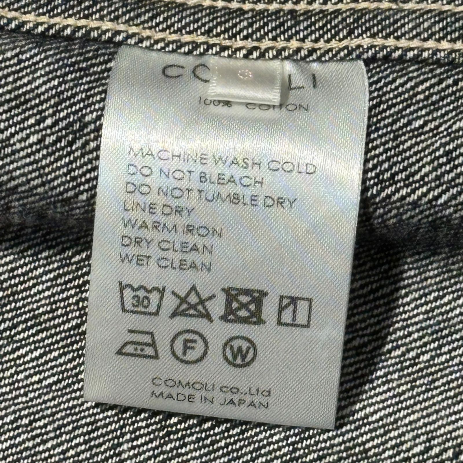 COMOLI デニムカバーオール ジャケット インディゴ　22AW COMOLI デニムカバーオール ジャケット インディゴ 22AW