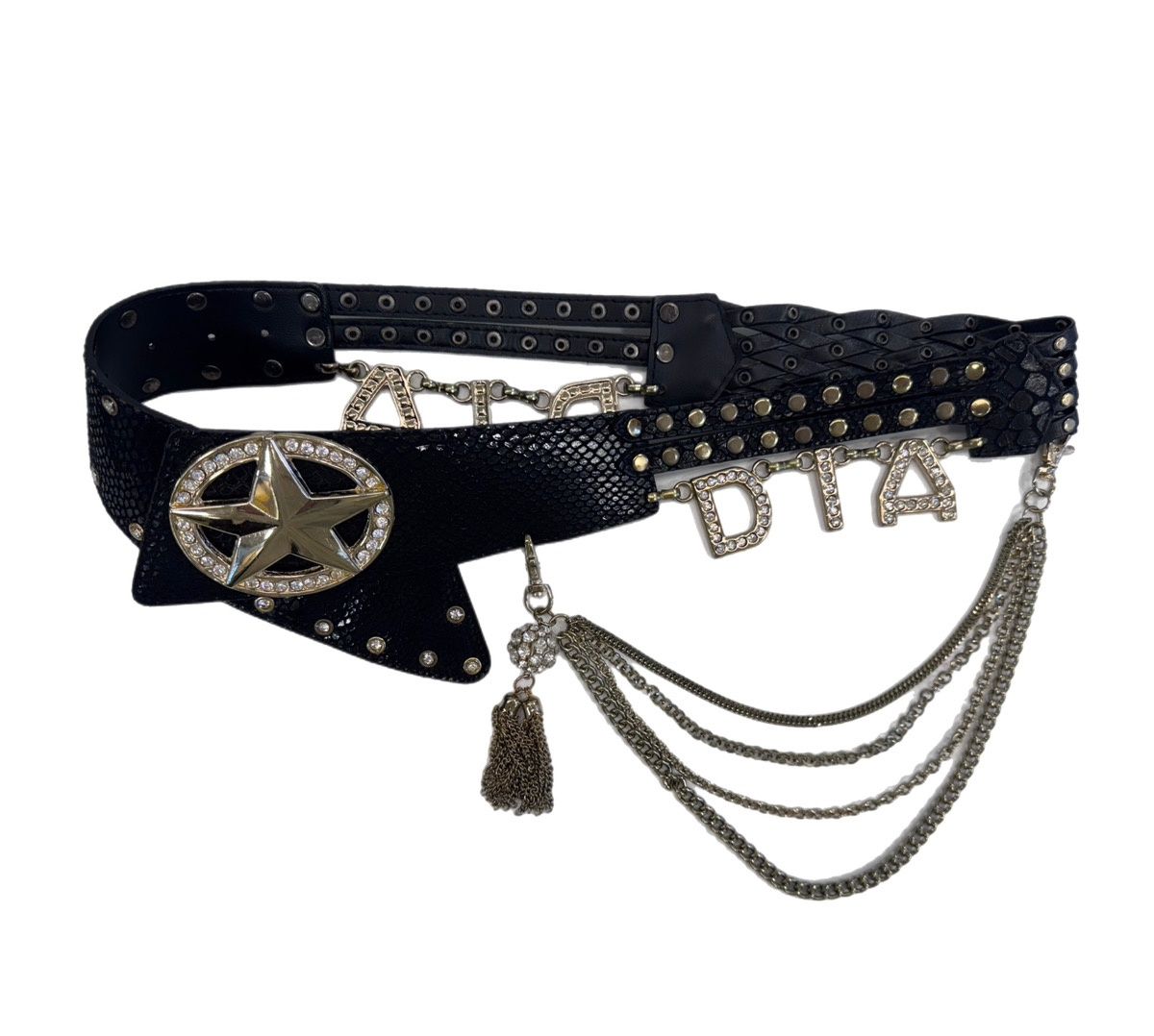 d.i.a. ベルト スターバックル　ダブルロゴ　ダイヤ　ダイア d.i.a. ベルト スターバックル ダブルロゴ ダイヤ ダイア