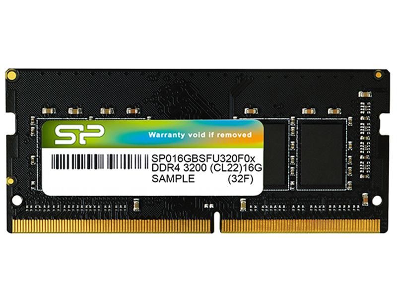 2営業日で発送 メモリモジュール 260pin DDR4-3200 PC4-25600 CL22 1.2V Non-ECC Unbuffered SODIMM ノート用 16GB 単品 SP016GBSFU320F02