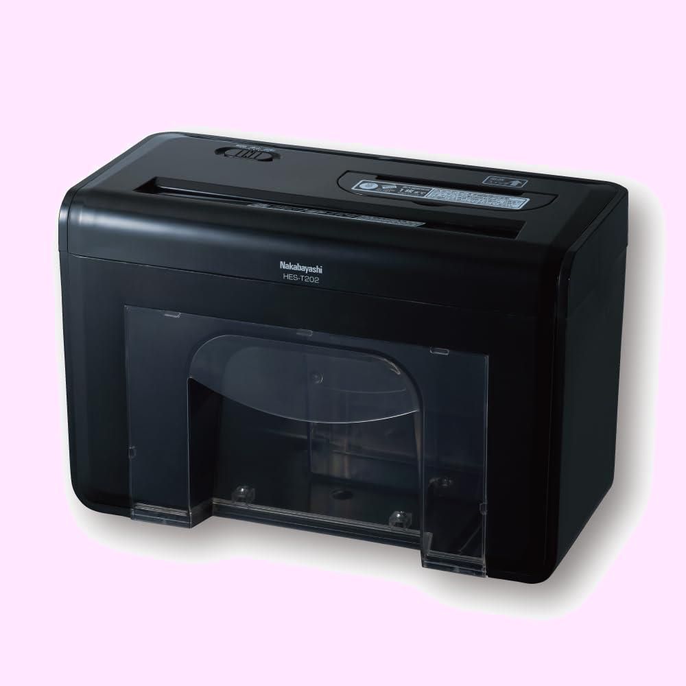 Color ブラック_Style 2025年発売モデル ナカバヤシ シュレッダー 家庭用 卓上 電動 CD クロスカット コンパクト ブラック Z1203
