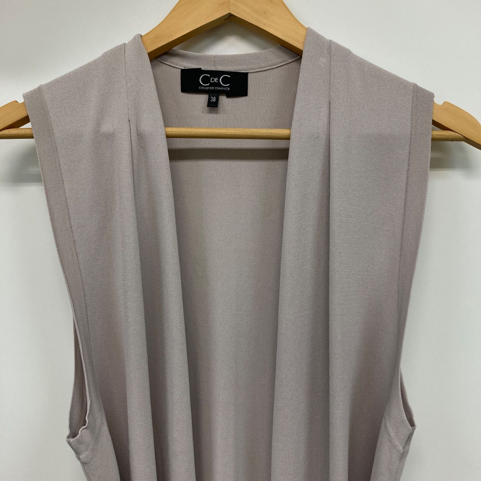 COUP DE CHANCE クードシャンス トップス ロングジレ ベスト 