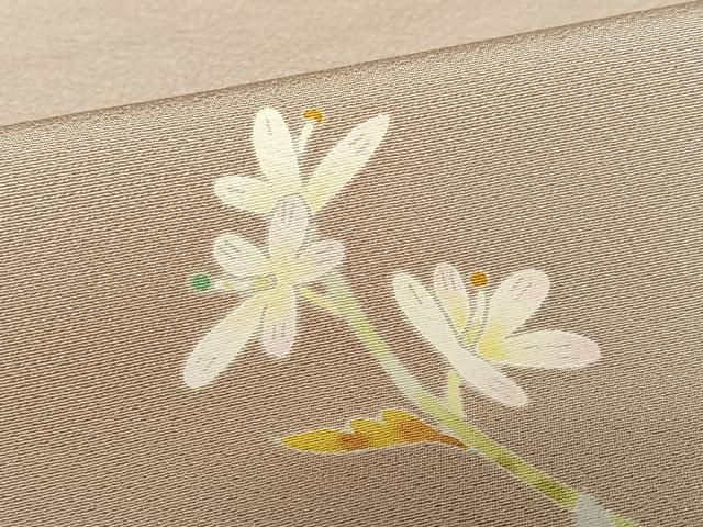 平和屋着物○京加賀友禅 百貫石峰 訪問着 草花文 暈