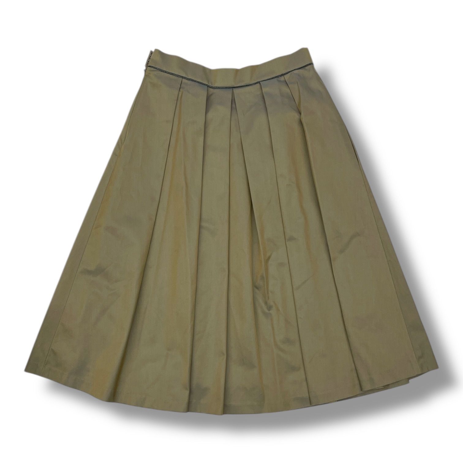 Lois CRAYON ロイスクレヨン プリーツスカート ミドル丈 フレア サイド