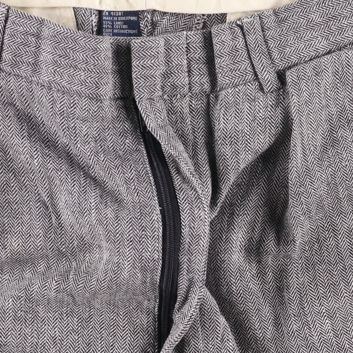 ツータック リネンパンツ