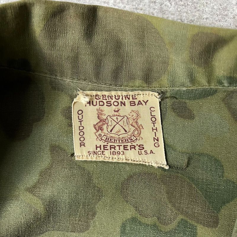 60s HERTER'S ダックハンター 迷彩 ハンティング ジャケット 60s KAMO ダックハンター カモ 迷彩 コットン ハンティング ジャケット