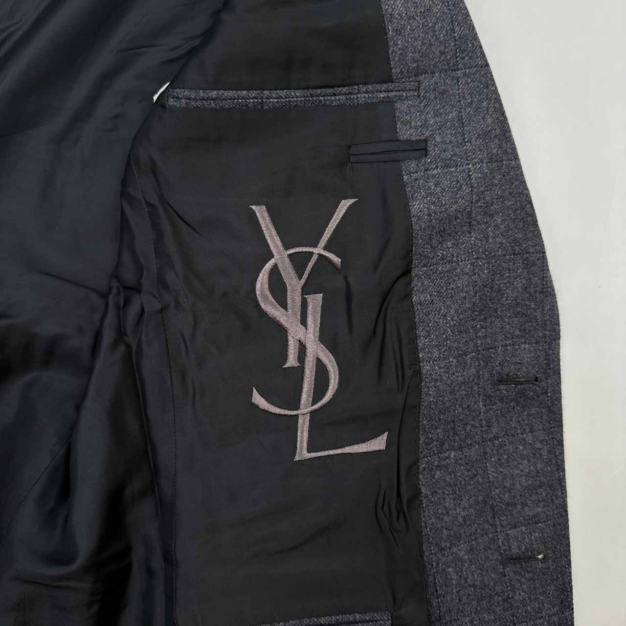 美品 YVES SAINT LAURENT rive gauche トムフォード期 格子チェック 