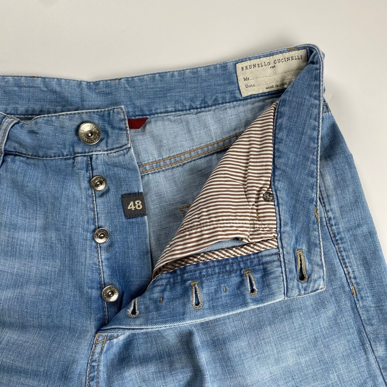BRUNELLO CUCINELLI ブルネロ クチネリ / エンブレム刺繍 デニムパンツ 