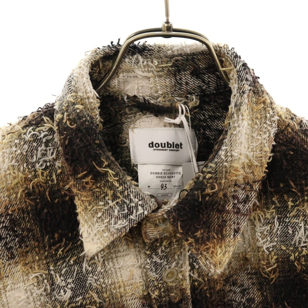 トップス doublet ZOMBIE SILHOUETTE CHECK SHIRT doublet/ダブレット】チェックシャツ ZOMBIE SILHOUETTE CHECK