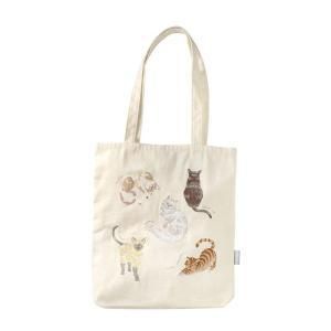 3営業日で発送 ケー イー アイ ito＆ 刺繍トートバッグ 大 ねこまみれ IT001-16 入数 10