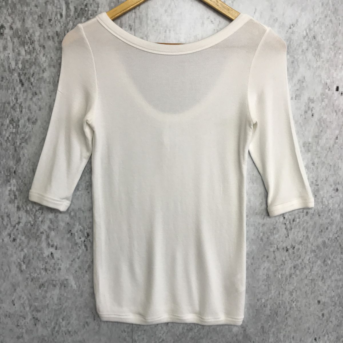 お値下☆新品　BORDERS AT BALCONY RIB TEE 白半袖　38 BORDERS at BALCONY ボーダーズアットバルコニー HALF SLEEVE