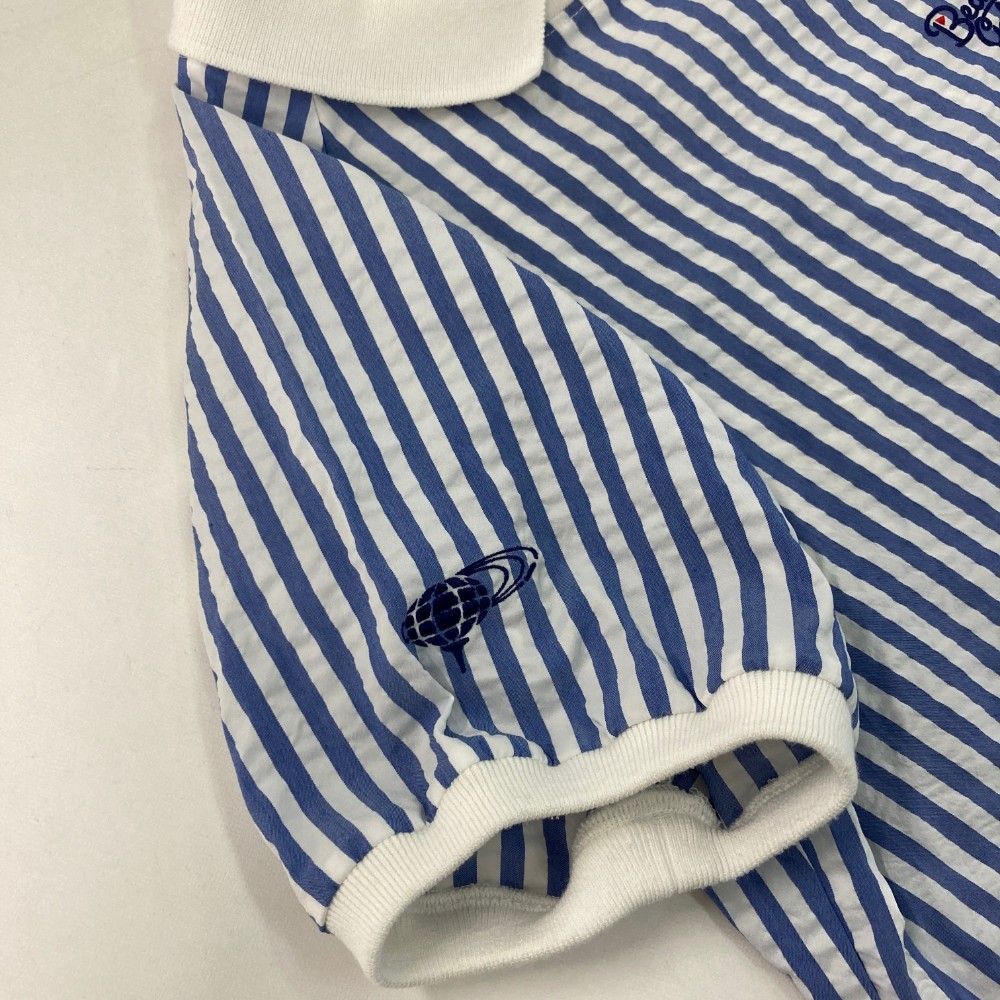 サイズ：M BEAMS GOLF ビームスゴルフ 襟付 半袖Tシャツ シア