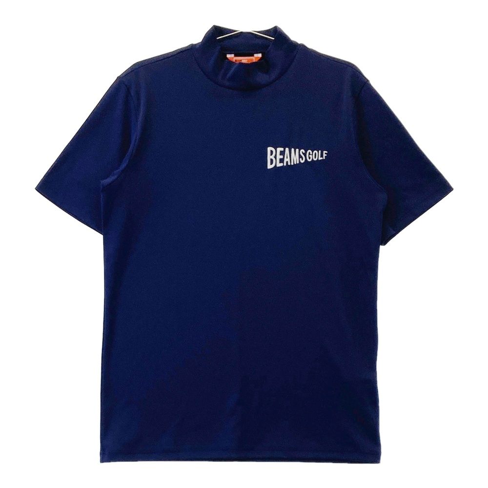 サイズ M BEAMS GOLF ビームスゴルフ ハイネック 半袖Tシャツ ネイビー系 240101424018 ゴルフウェア メンズ ストスト