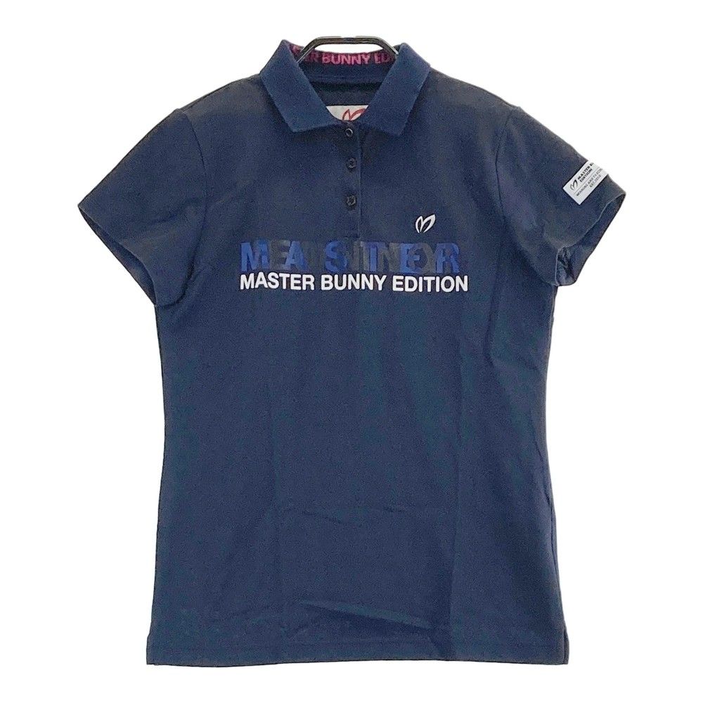 サイズ：1 MASTER BUNNY EDITION マスターバニーエディション  半袖 ポロシャツ  ネイビー系 [240101332482]# ゴルフウェア レディース ストスト