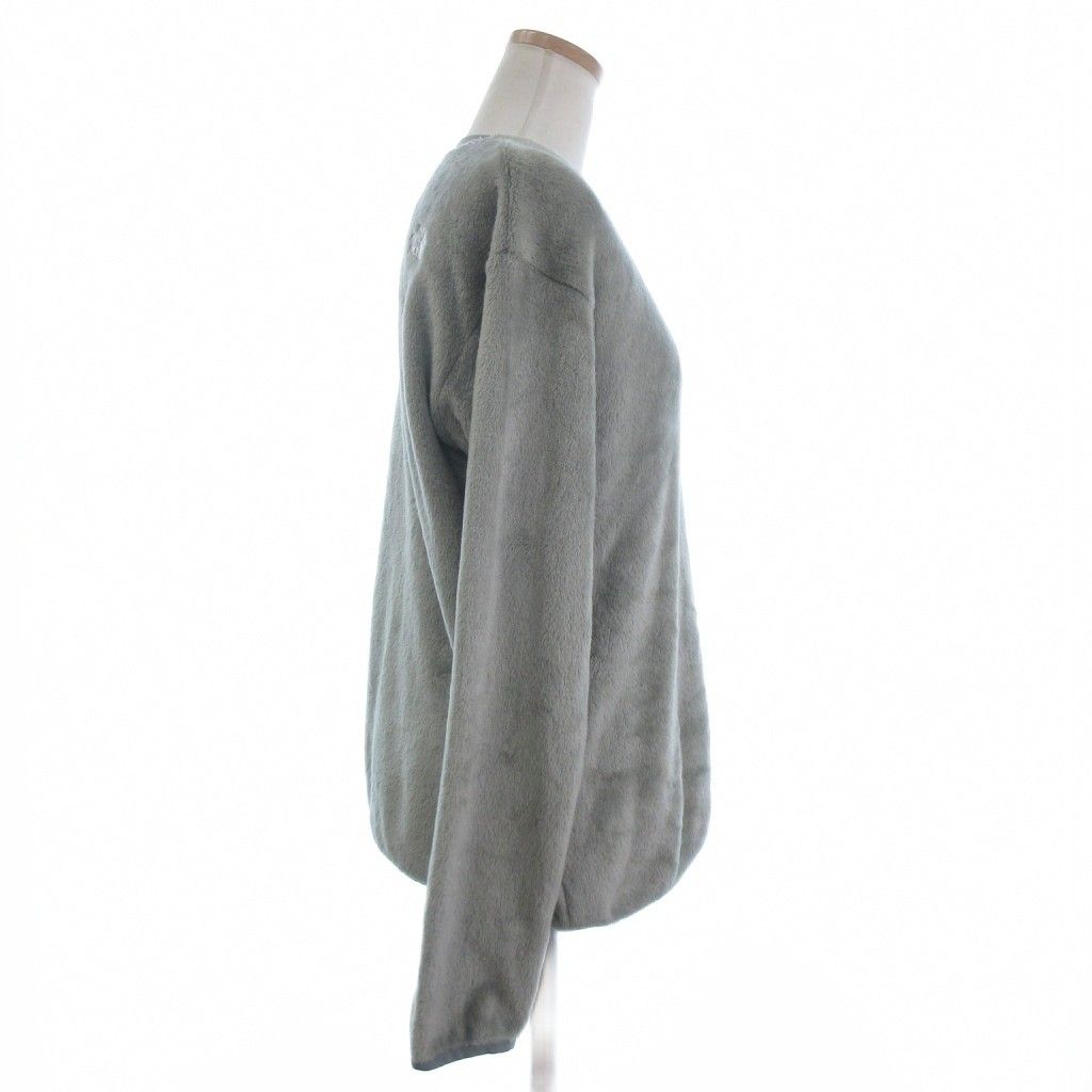 ザノースフェイス THE NORTH FACE バーサミッドクルー スウェット トレーナー 長袖 ロゴ 刺繍 NAW72480 緑系 L