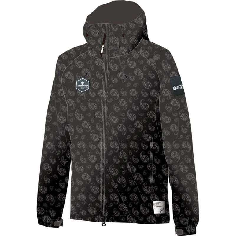 GRANDE.F.P グランデエフピー HEXAGON EMBOSSED ACTIVE SHELL HOOD ZIP JK フットサル その他ジャケット gfph20506-0900 0900 ペイズリー柄