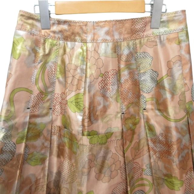 ボッテガヴェネタ BOTTEGA VENETA 美品 プリーツスカート フレア  