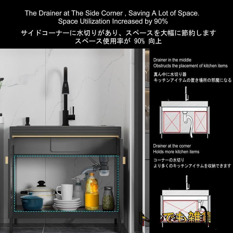 業務用シングルボウル流し台