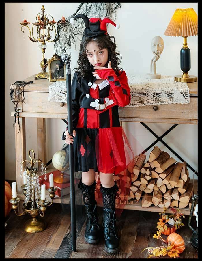 【本日のどっきりセール】 ハロウィン キッズ ピエロ 子供用 悪魔 子供用 親子ペア ピエロ衣装 デビル お化け 仮装 コスチューム 女の子 キッズ ドレス 魔女 天使 コスプレ衣装 悪魔 ハロウィン衣装 仮装 クリスマス プレゼント衣装 UQzN316