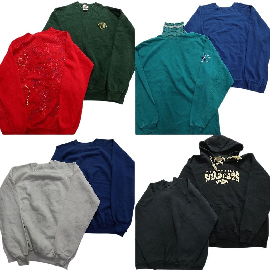 古着卸 まとめ売り USA製 スウェット 8枚セット (メンズ XL