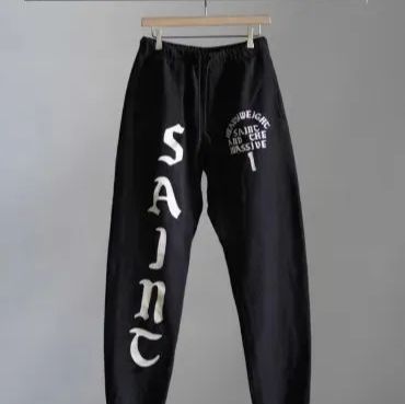 saint michael vlone パンツ Saint Michael x Vlone Sweat Pants - Black – Feature