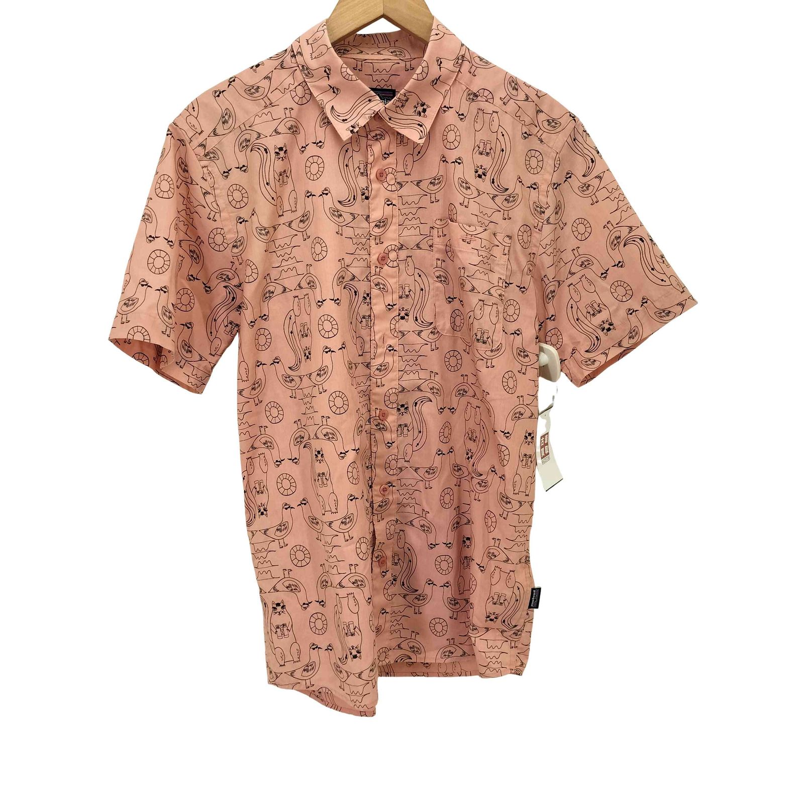 patagonia 動物柄 半袖シャツ L ゴートゥーシャツ パタゴニア patagonia 22SS Go To Shirt アニマル 総柄