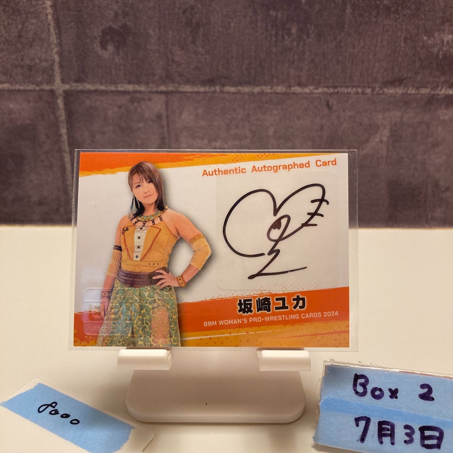 2024 BBM WOMAN'S PRO-WRESTLING 坂崎ユカ 006/100 直筆サイン